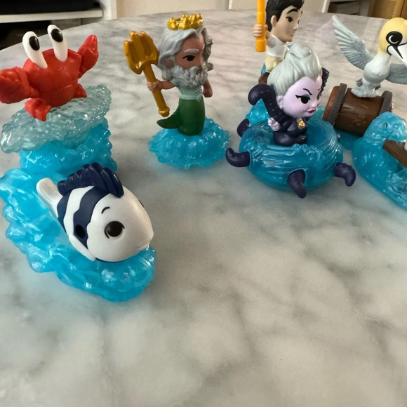 The Little Mermaid McDonalds Complete Toy Collection  all 8 included - Picture 6 of 7